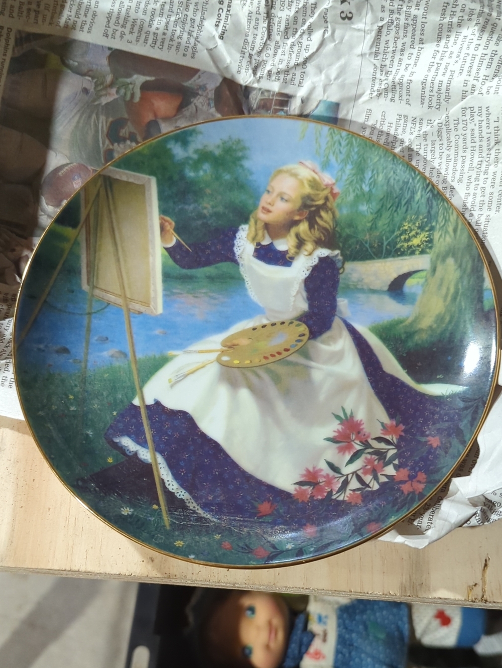 Danbury Mint Collector Plate — Amy from Little Women
